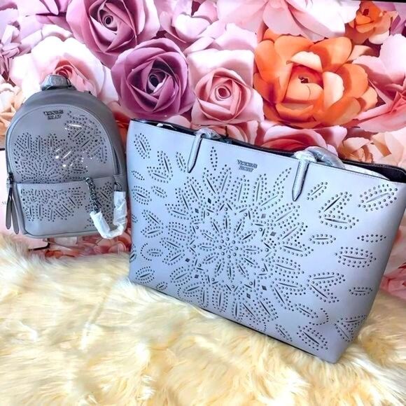 Victoria’s Secret Laser Tote Bag +Backpack